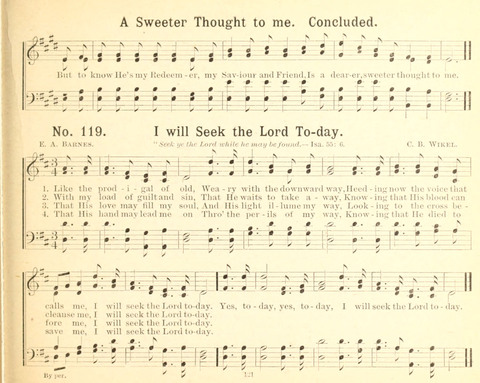 Gathered Jewels No. 2: a collection of Sunday school hymns and tunes by our best composers especially adapted to the international sunday school lessons page 121