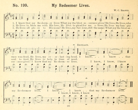 Gathered Jewels No. 2: a collection of Sunday school hymns and tunes by our best composers especially adapted to the international sunday school lessons page 186