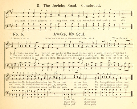 Gathered Jewels No. 2: a collection of Sunday school hymns and tunes by our best composers especially adapted to the international sunday school lessons page 7