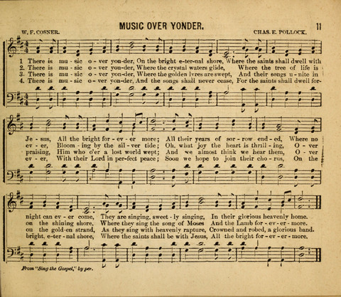 Gospel Light: for the Sunday school, a new collection of songs and services page 11