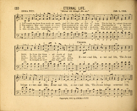 Gospel Light: for the Sunday school, a new collection of songs and services page 130