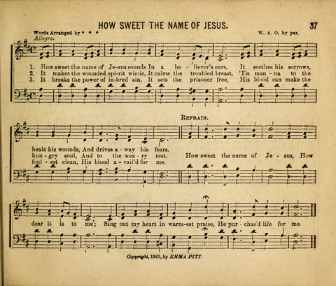 Gospel Light: for the Sunday school, a new collection of songs and services page 37