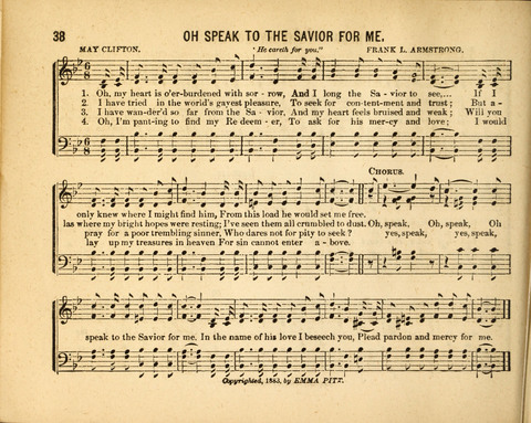 Gospel Light: for the Sunday school, a new collection of songs and services page 38