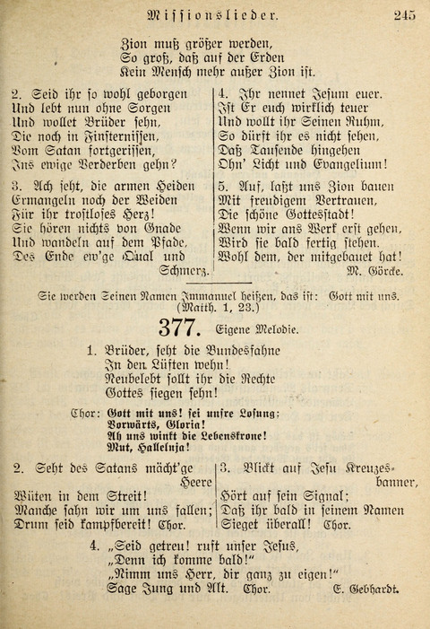 Gemeinschafts-Lieder. 7th ed. page 245