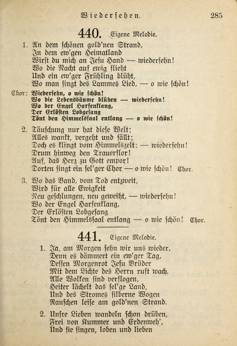 Gemeinschafts-Lieder. 7th ed. page 285