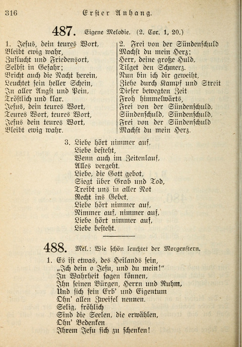 Gemeinschafts-Lieder. 7th ed. page 316