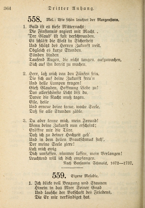 Gemeinschafts-Lieder. 7th ed. page 364