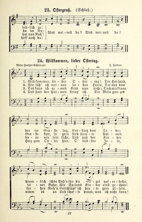 Glockenklänge: eine Liedersammlung für Sonntagschulen und Jugendvereine page 25
