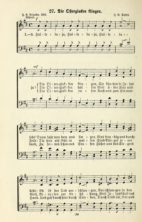 Glockenklänge: eine Liedersammlung für Sonntagschulen und Jugendvereine page 28