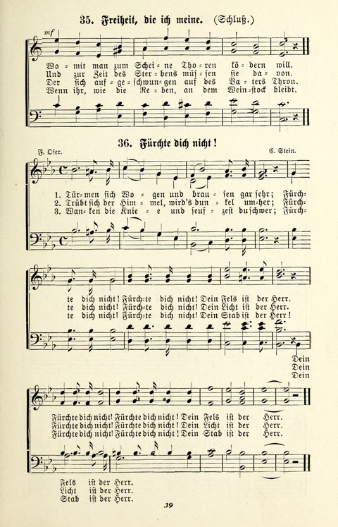 Glockenklänge: eine Liedersammlung für Sonntagschulen und Jugendvereine page 37