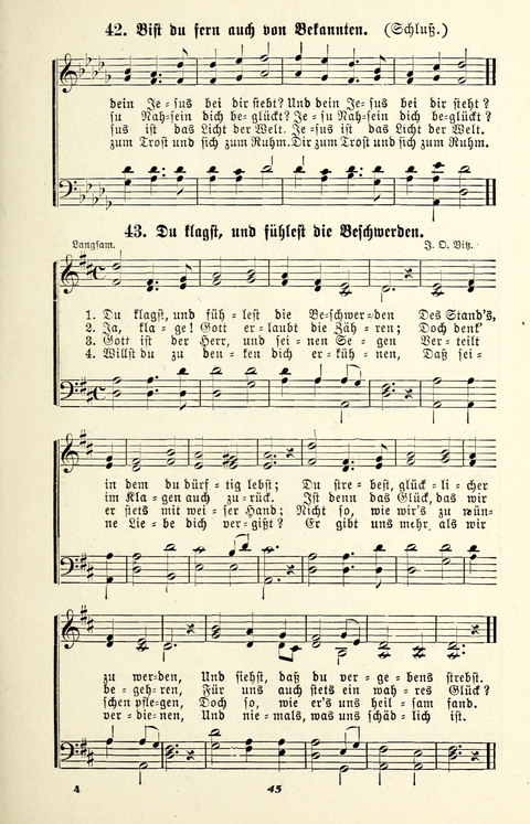 Glockenklänge: eine Liedersammlung für Sonntagschulen und Jugendvereine page 43