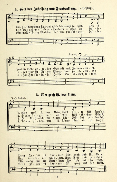 Glockenklänge: eine Liedersammlung für Sonntagschulen und Jugendvereine page 5