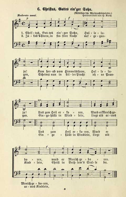 Glockenklänge: eine Liedersammlung für Sonntagschulen und Jugendvereine page 6