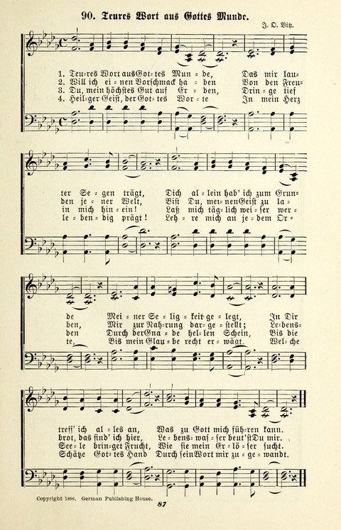 Glockenklänge: eine Liedersammlung für Sonntagschulen und Jugendvereine page 85