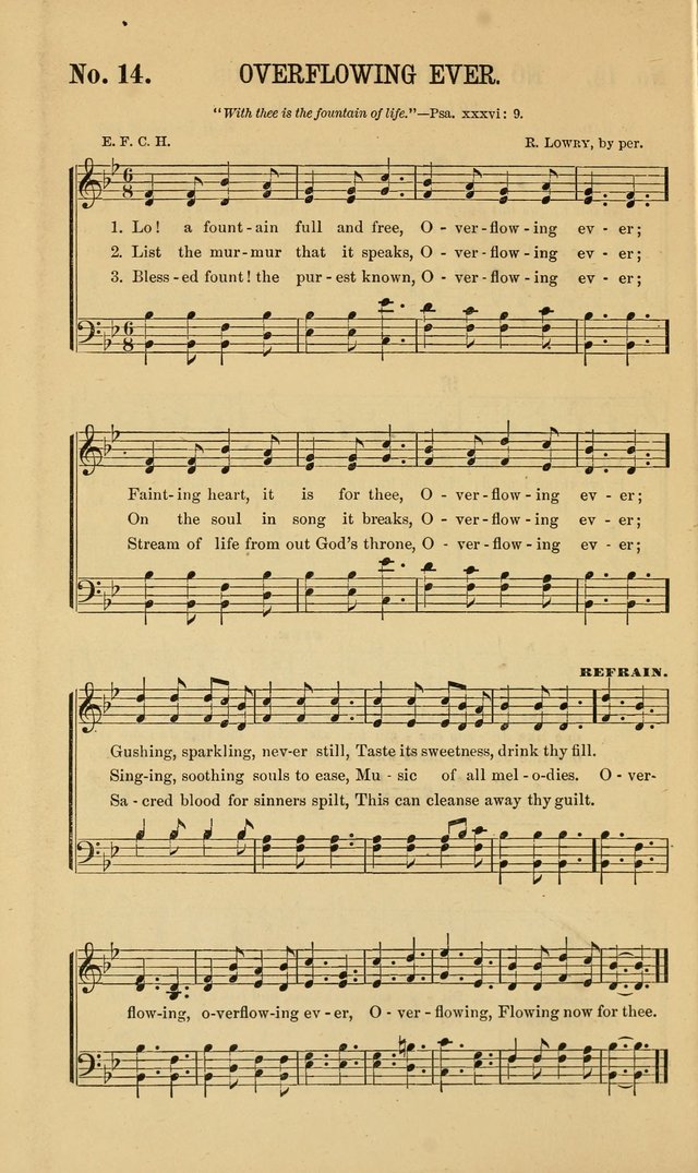 Gospel Music : A Choice Collection of Hymns and Melodies New and Old for Gospel, Revival, Prayer and Social Meetings, Family Worship, etc.  page 14