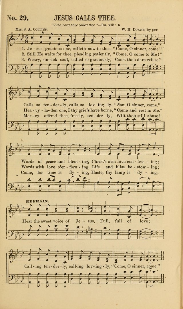 Gospel Music : A Choice Collection of Hymns and Melodies New and Old for Gospel, Revival, Prayer and Social Meetings, Family Worship, etc.  page 29