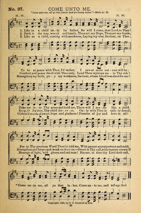 Gospel Melodies: a collection of sacred songs for use in Gospel Meetings, Social Gatheriing, &c., &c. page 39