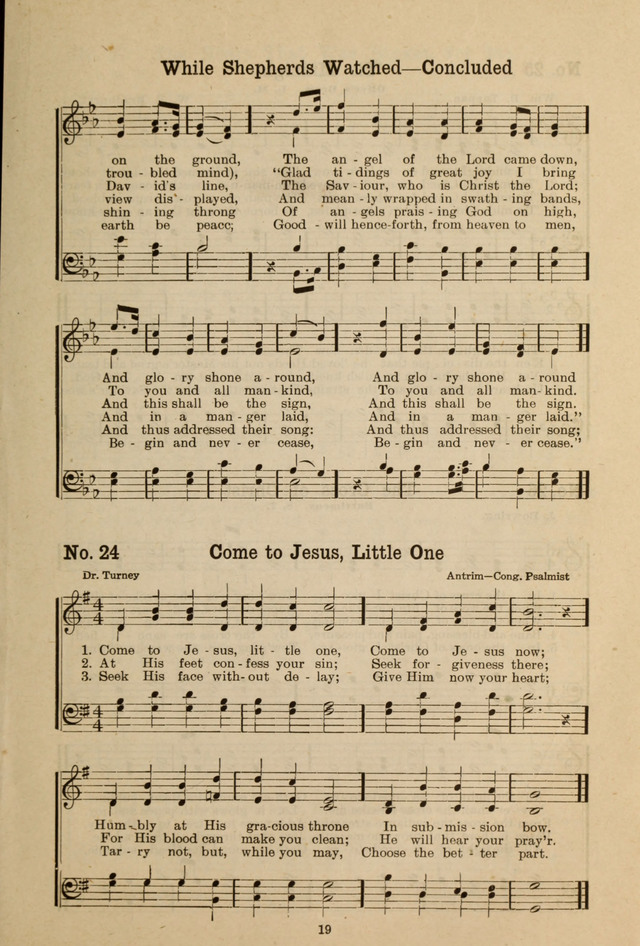 Gospel Melodies: A Collection of Choice Gospel Songs and Hymsn page 19