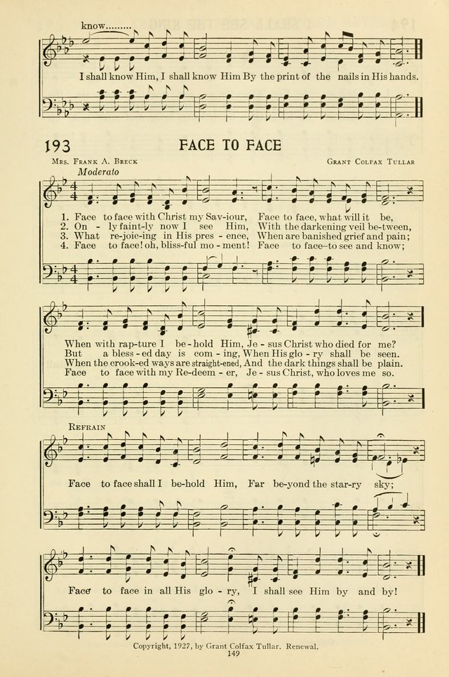 Gospel Melodies and Evangelistic Hymns page 149