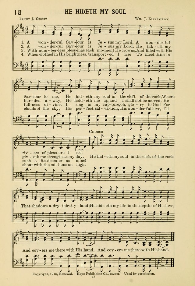 Gospel Melodies and Evangelistic Hymns page 18