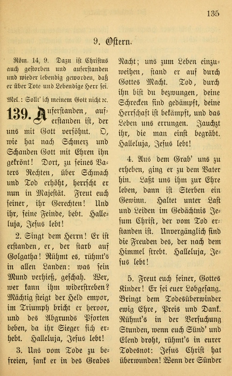 Gesangbuch in Mennoniten-Gemeinden in Kirche und Haus (4th ed.) page 135