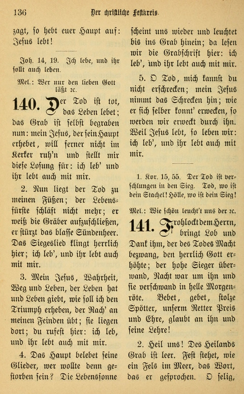 Gesangbuch in Mennoniten-Gemeinden in Kirche und Haus (4th ed.) page 136
