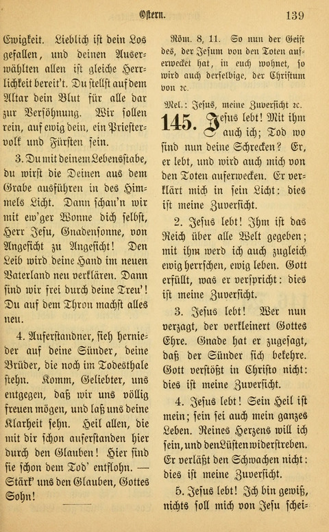Gesangbuch in Mennoniten-Gemeinden in Kirche und Haus (4th ed.) page 139