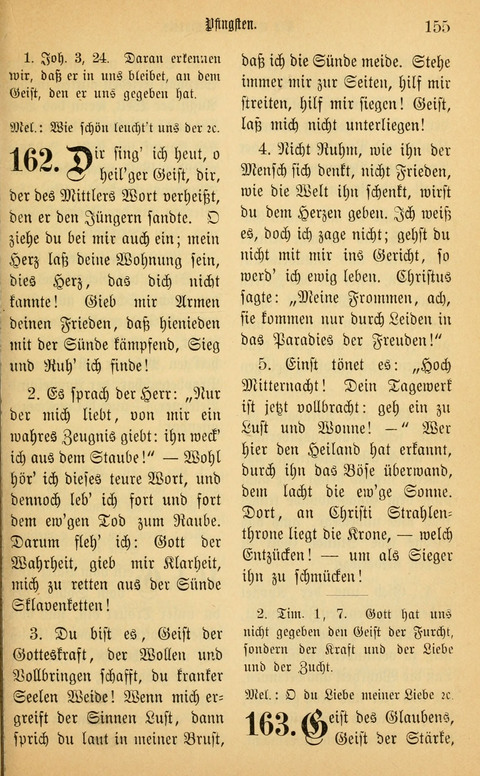 Gesangbuch in Mennoniten-Gemeinden in Kirche und Haus (4th ed.) page 155