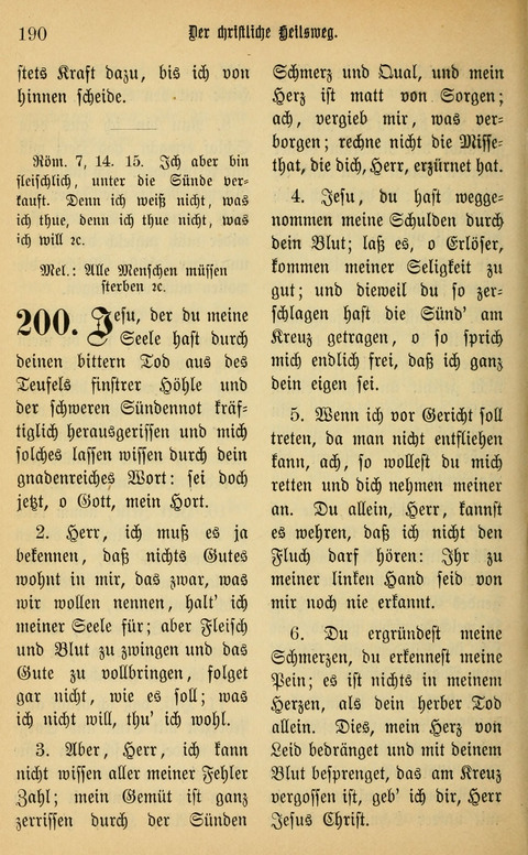 Gesangbuch in Mennoniten-Gemeinden in Kirche und Haus (4th ed.) page 190