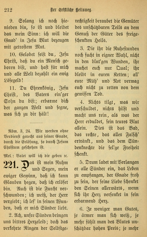 Gesangbuch in Mennoniten-Gemeinden in Kirche und Haus (4th ed.) page 212