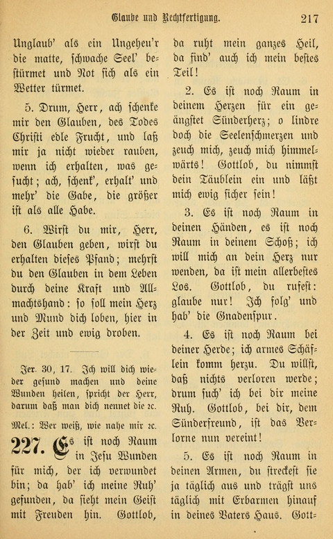 Gesangbuch in Mennoniten-Gemeinden in Kirche und Haus (4th ed.) page 217