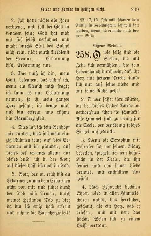 Gesangbuch in Mennoniten-Gemeinden in Kirche und Haus (4th ed.) page 249