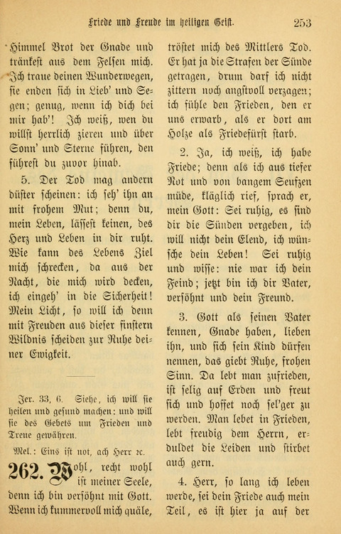 Gesangbuch in Mennoniten-Gemeinden in Kirche und Haus (4th ed.) page 253