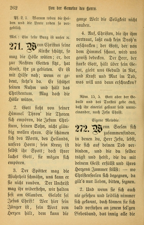 Gesangbuch in Mennoniten-Gemeinden in Kirche und Haus (4th ed.) page 262