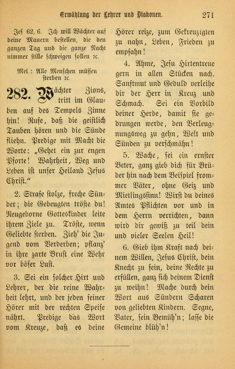 Gesangbuch in Mennoniten-Gemeinden in Kirche und Haus (4th ed.) page 271