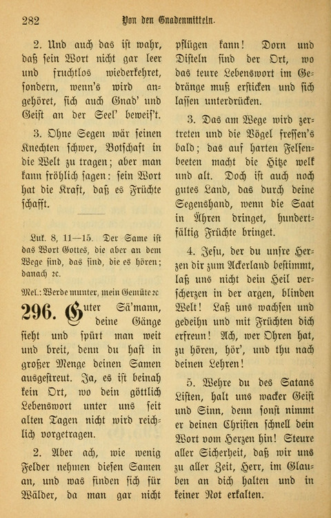 Gesangbuch in Mennoniten-Gemeinden in Kirche und Haus (4th ed.) page 282