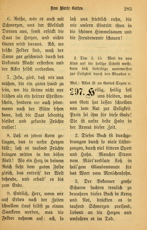 Gesangbuch in Mennoniten-Gemeinden in Kirche und Haus (4th ed.) page 283