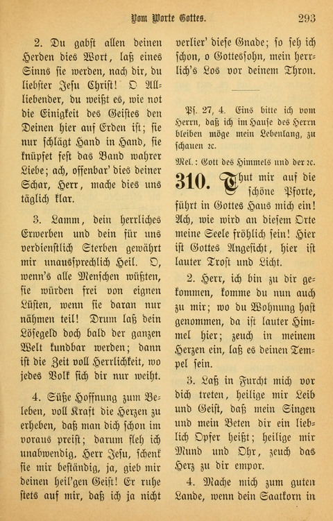 Gesangbuch in Mennoniten-Gemeinden in Kirche und Haus (4th ed.) page 293