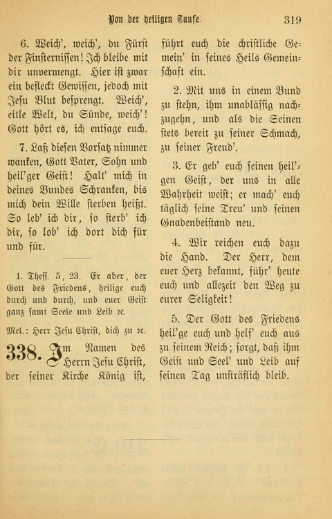 Gesangbuch in Mennoniten-Gemeinden in Kirche und Haus (4th ed.) page 319