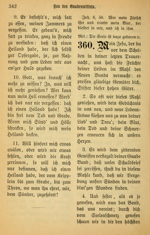 Gesangbuch in Mennoniten-Gemeinden in Kirche und Haus (4th ed.) page 342