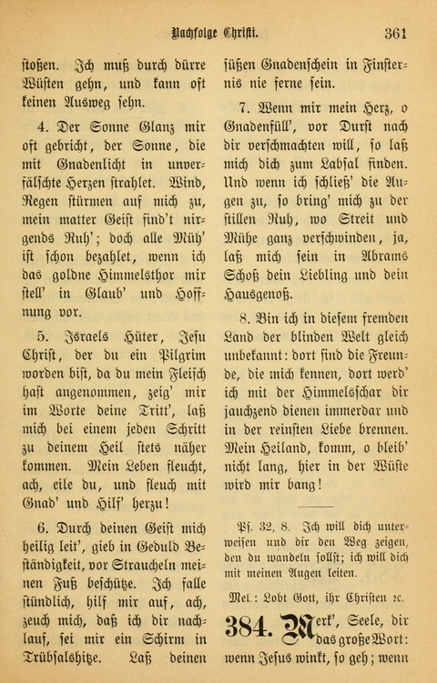 Gesangbuch in Mennoniten-Gemeinden in Kirche und Haus (4th ed.) page 361