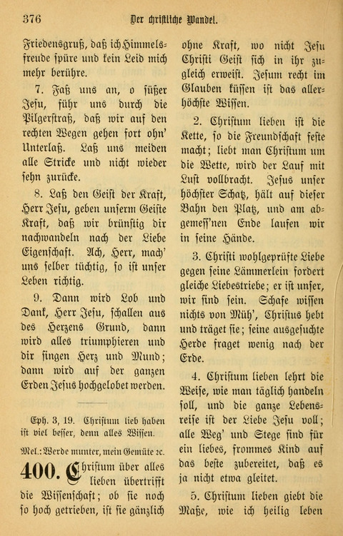 Gesangbuch in Mennoniten-Gemeinden in Kirche und Haus (4th ed.) page 376