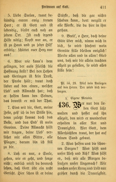 Gesangbuch in Mennoniten-Gemeinden in Kirche und Haus (4th ed.) page 411