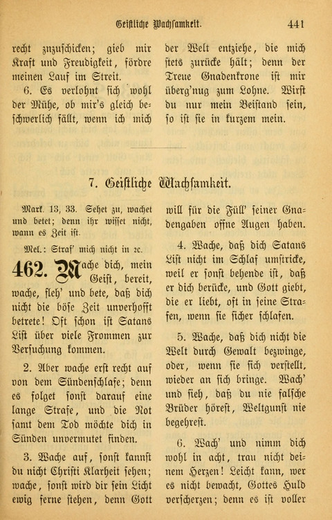 Gesangbuch in Mennoniten-Gemeinden in Kirche und Haus (4th ed.) page 441