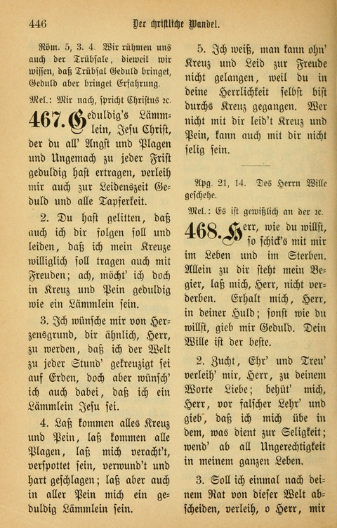 Gesangbuch in Mennoniten-Gemeinden in Kirche und Haus (4th ed.) page 446