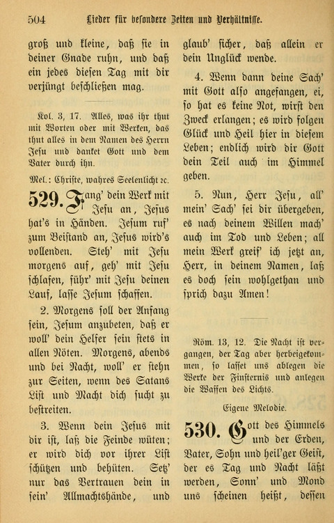 Gesangbuch in Mennoniten-Gemeinden in Kirche und Haus (4th ed.) page 504