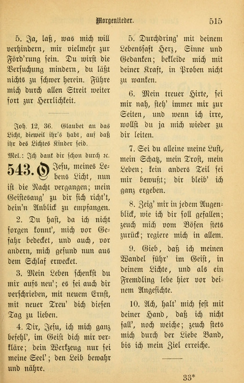 Gesangbuch in Mennoniten-Gemeinden in Kirche und Haus (4th ed.) page 515
