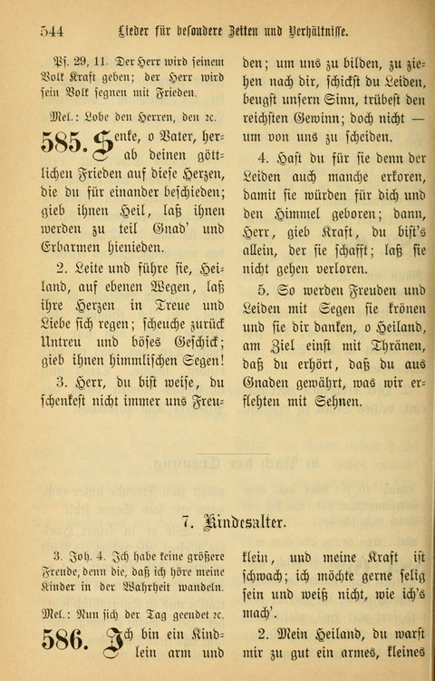 Gesangbuch in Mennoniten-Gemeinden in Kirche und Haus (4th ed.) page 544