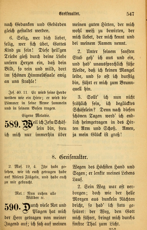 Gesangbuch in Mennoniten-Gemeinden in Kirche und Haus (4th ed.) page 547
