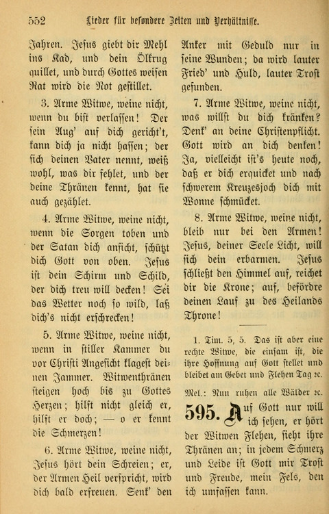 Gesangbuch in Mennoniten-Gemeinden in Kirche und Haus (4th ed.) page 552
